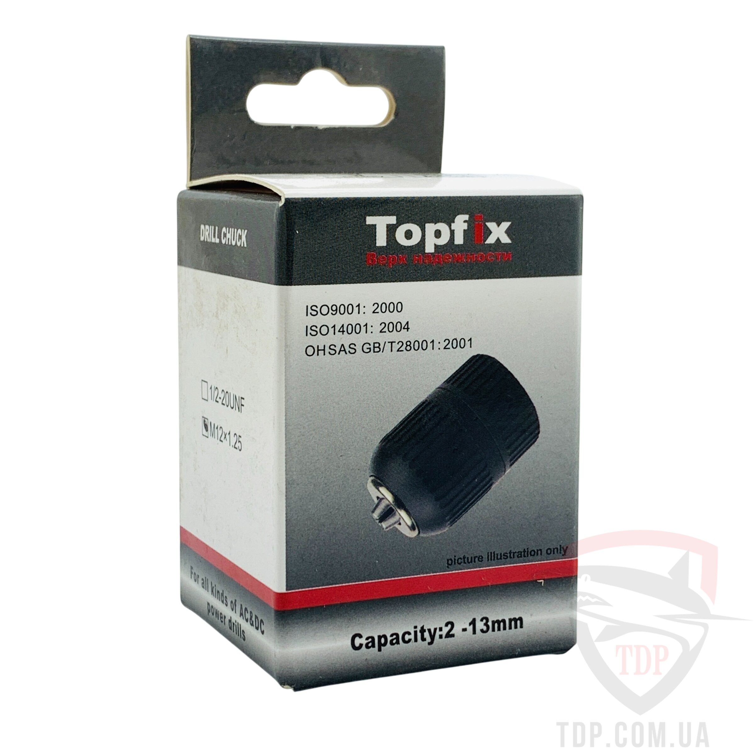 Патрон швидкозатискний TopFix 2-13 мм M12х1.25 - Фото №3