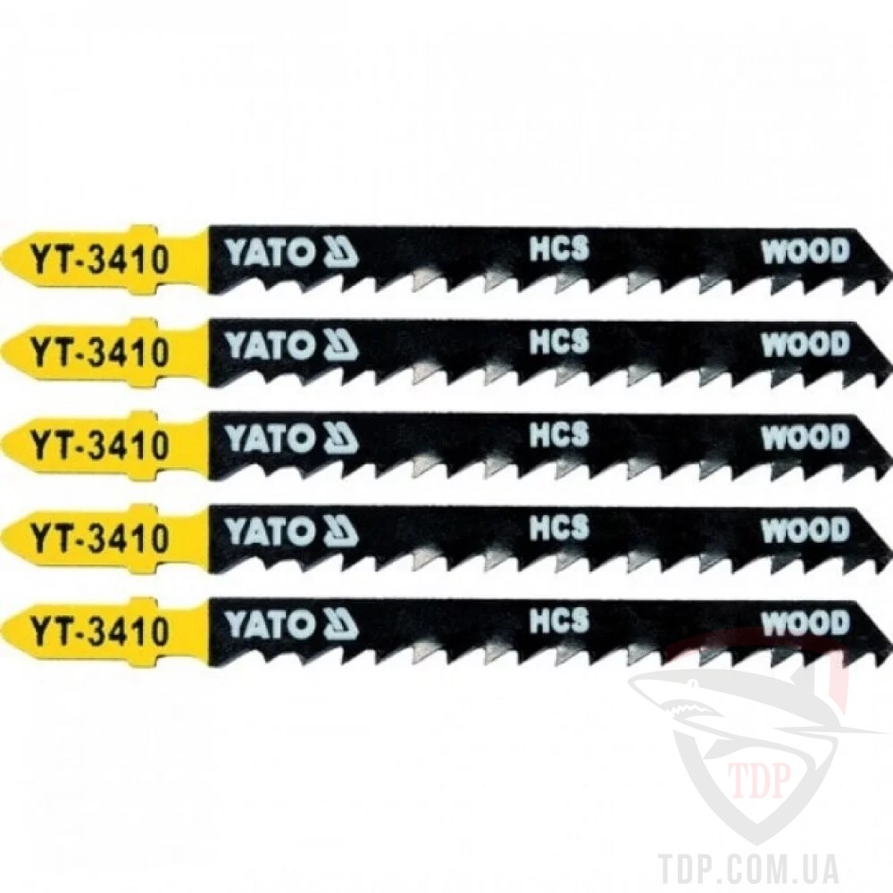 Пилки для лобзика YATO по дереву 8TPI 115 мм 5 шт (YT-3409)