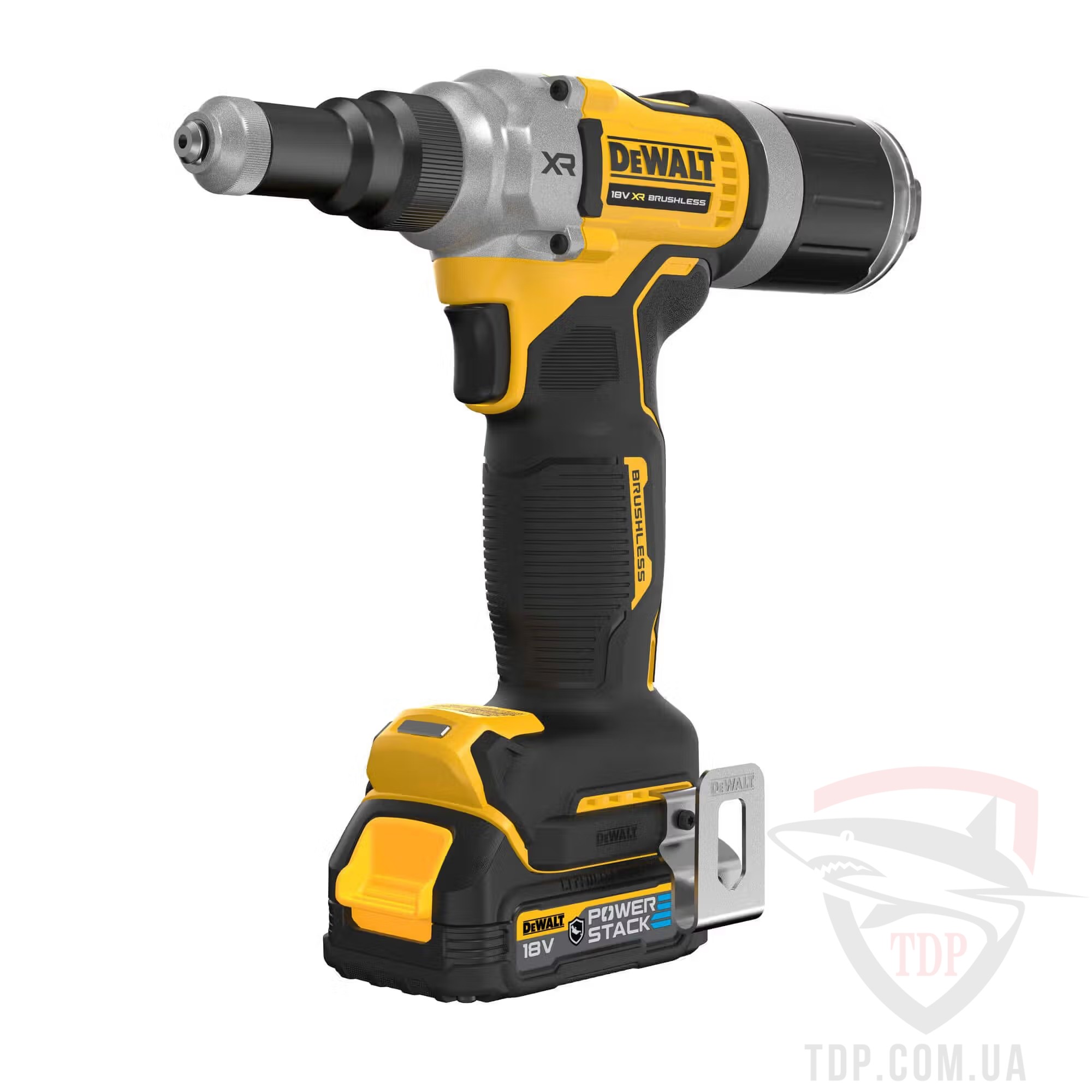 Ручные заклёпочники Заклепочник акумуляторний DeWALT PowerStack 18 В XR Li-Ion (DCF414E2GT)