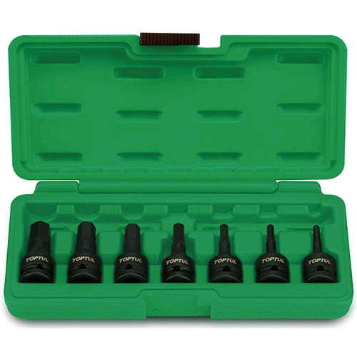 Набор головок HEX ударных 1/2" 4-14мм 7 ед.  TOPTUL GDAI0702