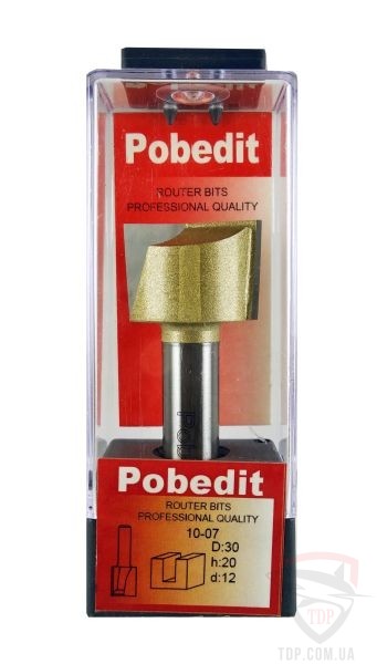 Фреза пазова пряма POBEDIT 1007 D30 d12 h16 (1007-D30-h16-P) - Фото №2