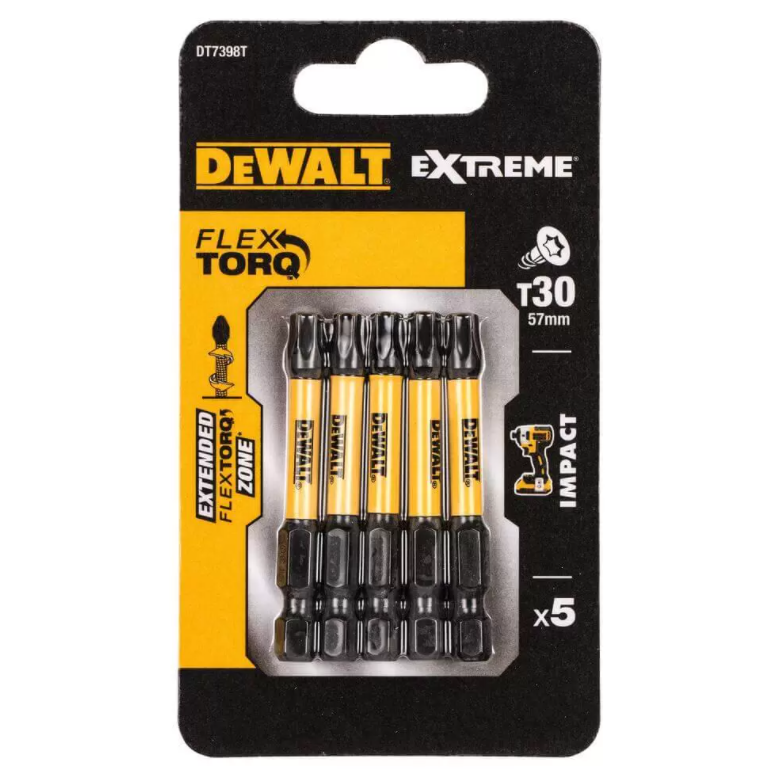 Биты и адаптеры Набор бит DeWALT TX30  50 мм 5 шт (DT7398T)