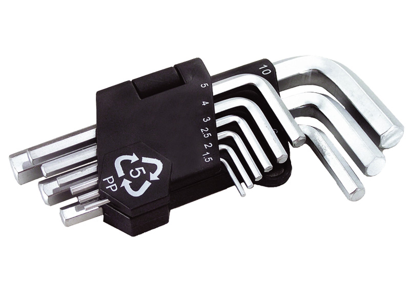 Ключи короткие MASTERTOOL 75-0955 шестигранные 9 шт