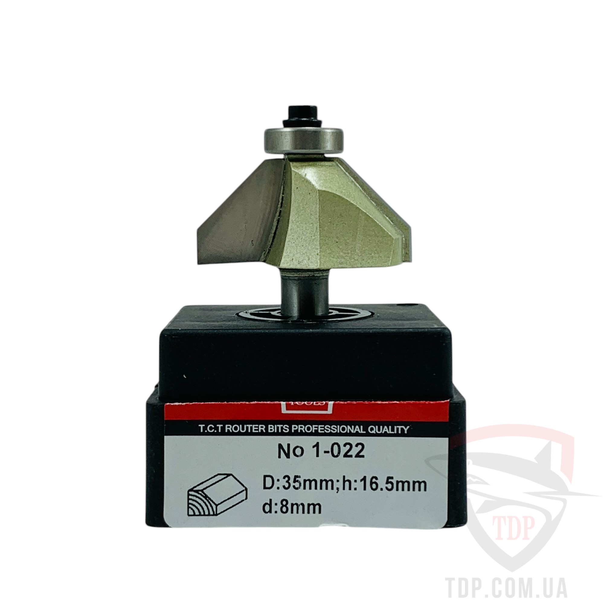 Фреза кромкова конусна VATZO 1022 D35 d8 L61 h16.5 - Фото №3