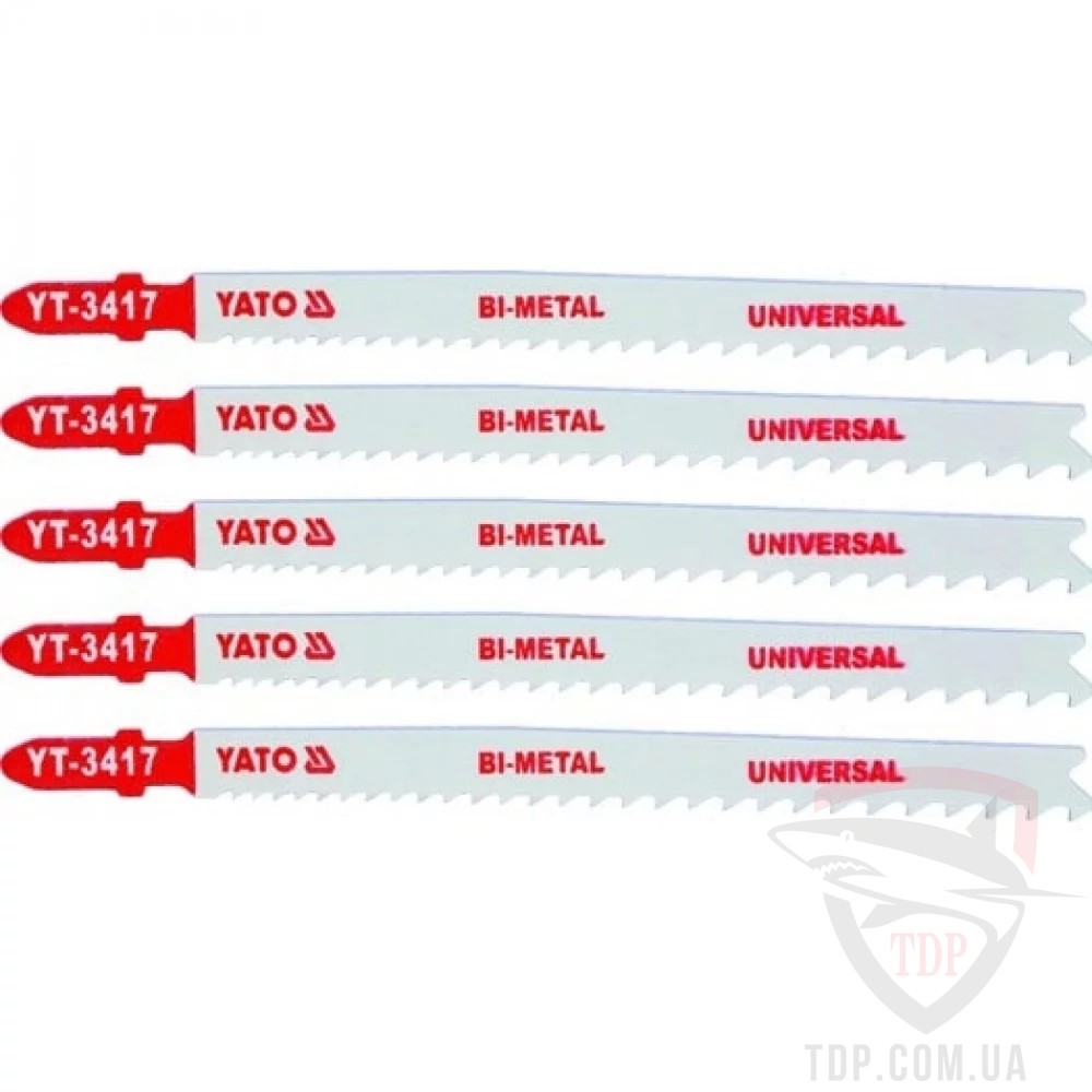 Пилки для лобзика YATO по металу 10-5TPI 130 мм 5 шт (YT-3417)