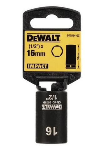 Ручной инструмент Головка торцевая ударная DeWALT 16 мм (DT7534)