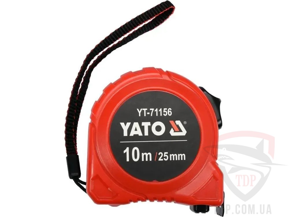 Рулетка YATO 10 м x 25 мм з подвійним блокуванням (YT-71156)
