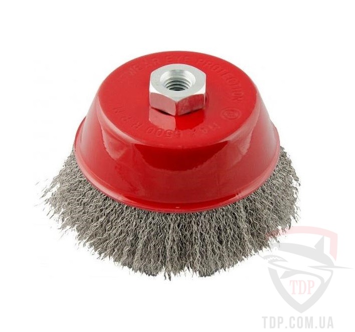 Оснастка Щетка торцевая MASTER TOOL D150 мм резьба M14 (19-7215)