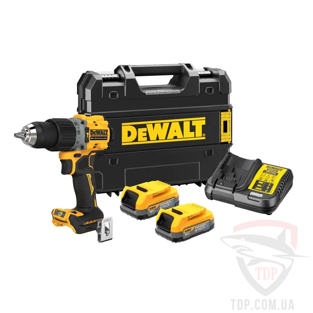 Электроинструмент Дриль-шурупокрут DeWALT ударний XR Li-Ion PowerStack 18В (DCD805E2T)
