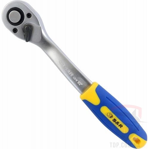 Ручной инструмент Ключ-трiскачка S&R 1/2" 260мм з реверсом (465145012)