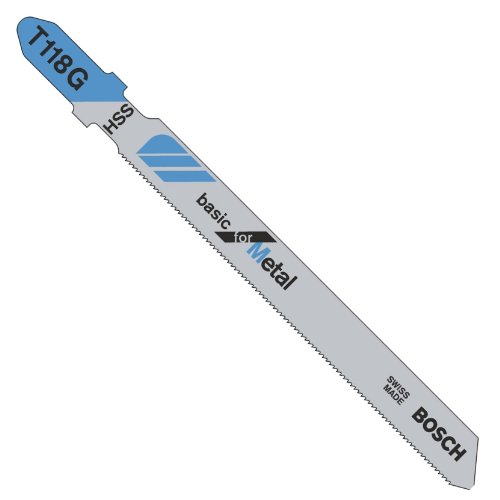 Пилки для лобзика Набор полотен для лобзика Bosch T118G 92 мм HSS 5 шт (2608631012)