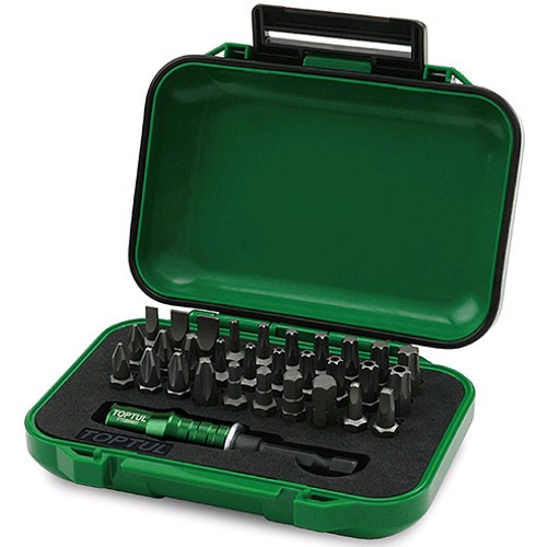 Набор бит с держателем 1/4" 31ед.  TOPTUL GABW3102